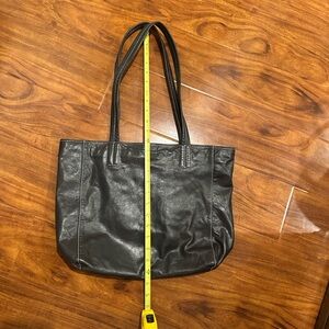 Latico Black Leather Tote Bag